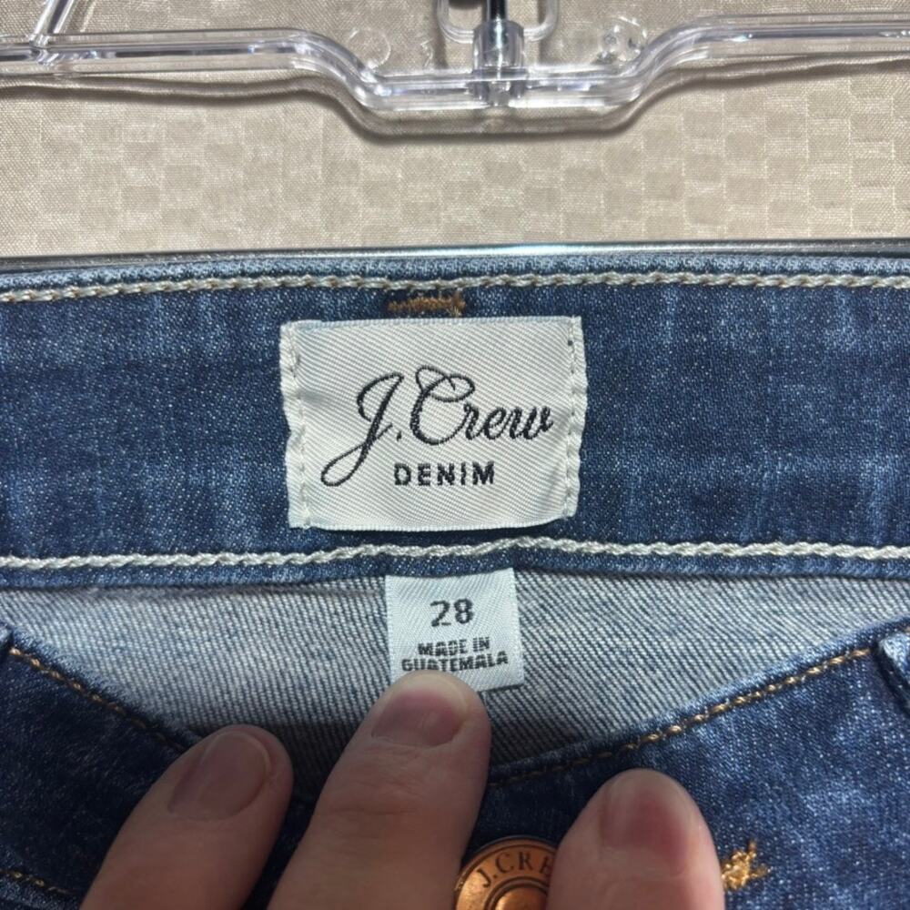 J.Crew Toothpick Skinny Jeans Womens 28 Dark Wash High Rise Curvy Denim - Picture 2 of 9